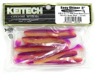 Силиконовые приманки Keitech Easy Shiner 3" цвет PAL#12 Grape Shad 10 шт.