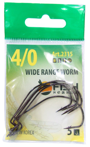 Крючки Fish Season (офсет) Wide range worm №4/0 2315-0024F