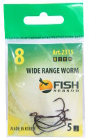 Крючки Fish Season (офсет) Wide range worm №8 2315-08F