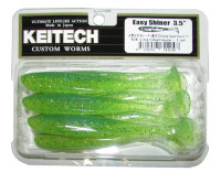 Силиконовые приманки Keitech Easy Shiner 3,5" цвет 424 Lime Chartreuse 7 шт.