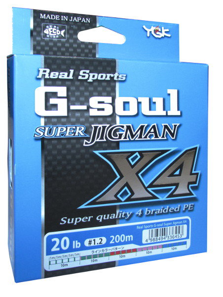YGK G-Soul Super Jigman X4 1.2-20lb 200m